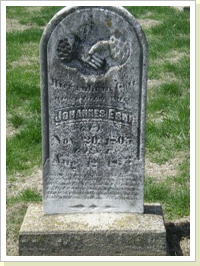 Grabstein von Johannes Erny