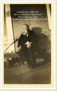 Jonathan Erny geb. 1846 in Rothenfluh