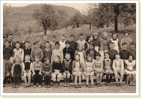 1961 mit Lehrer Ernst Lutz